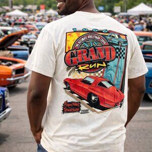Vintage Soft Tee Grand Run single stitch Tee 1996 made in the USA s/l graphic
